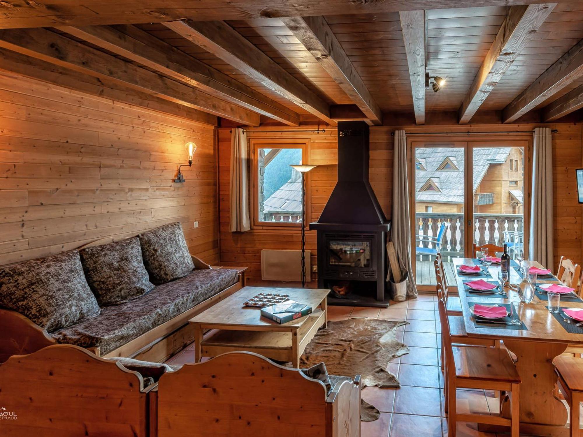 Chalet En Bois Avec 3 Chambres A Pra Loup - Fr-1-165A-47 Uvernet-Fours Buitenkant foto